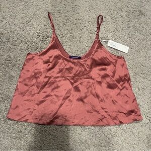 $128 NWT JOURNELLE Rose Pink Celine Open Back Cami size XS